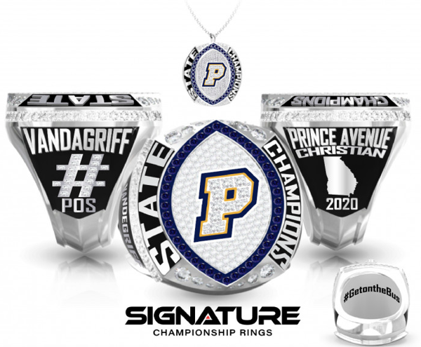 Prince Avenue High School Football 2020 Championship Ring