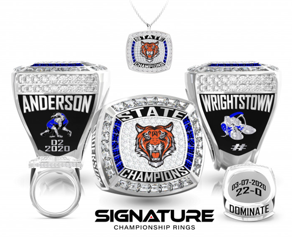 Wrightstown High School Wrestling 2020 Championship Ring