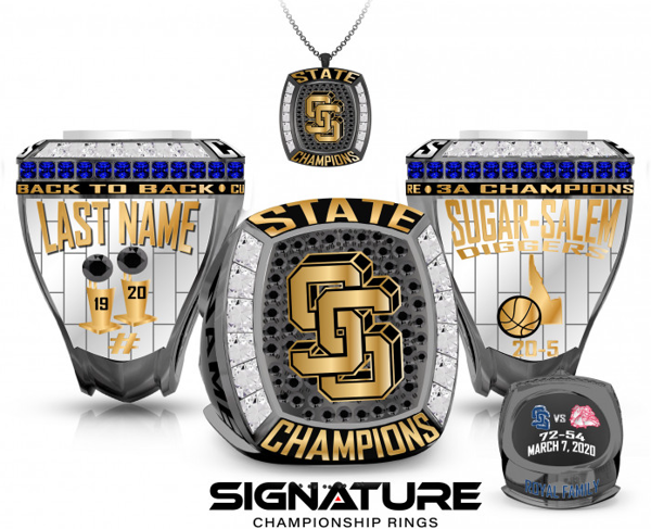 Sugar-Salem High School Basketball -Men's 2020 Pendant