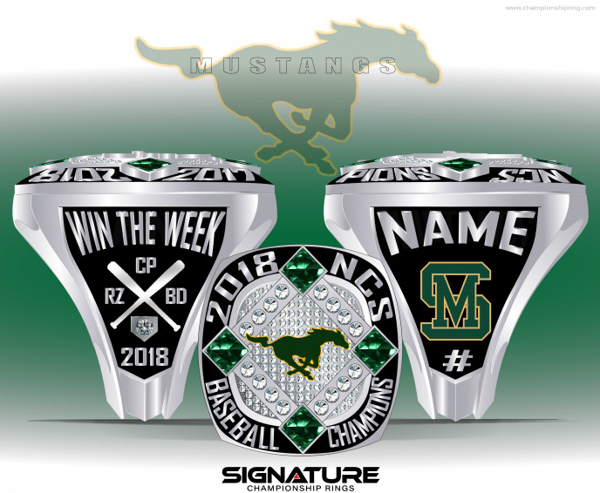 San Marin High School Baseball 2018 Championship Ring