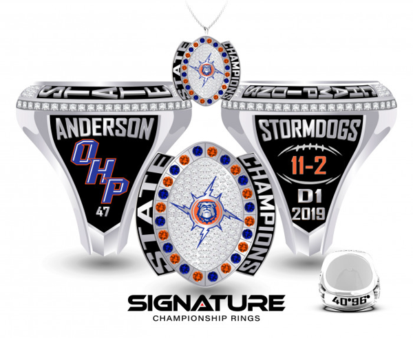 Osceola High School Football 2019 Championship Ring