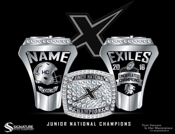 Kent Exiles Football 2016 Championship Ring