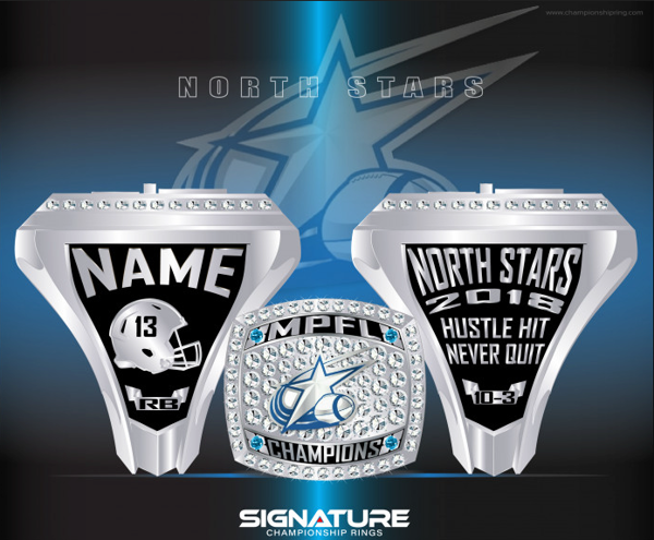 Tri City North Stars Football 2018 Championship Ring