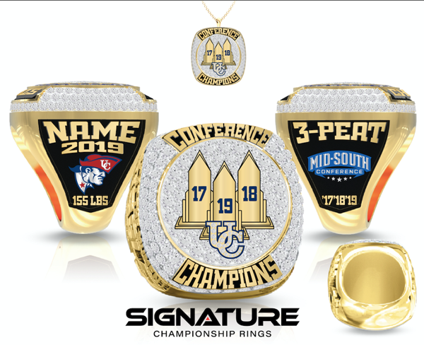 University of the Cumberlands Wrestling 2019 Championship Ring