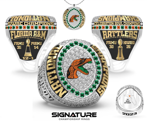 Florida A&M University Football 2023 Championship Fan Ring