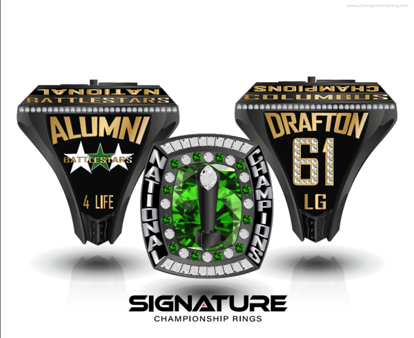 Columbus Battlestars Football 2019 Championship Ring