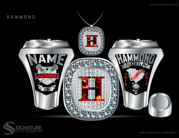 Hammond Lacrosse -Men's 2017 Championship Ring