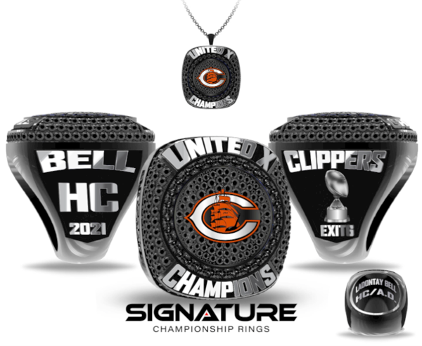 Clippers Football 2021 Championship Ring