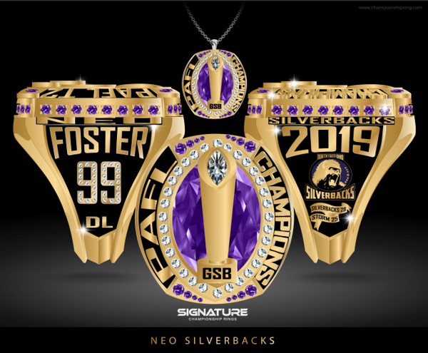 Neo Silverbacks Football 2019 Championship Ring