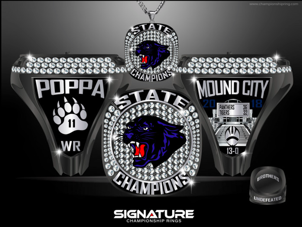 Mound City R-2 High School Football 2018 Championship Ring