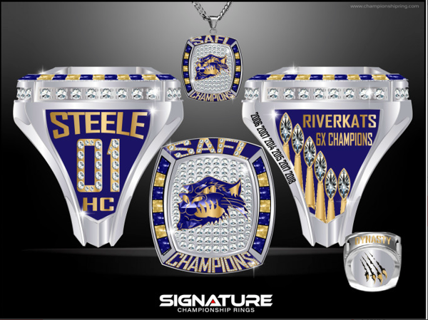 Lake Charles Riverkats Football 2018 Championship Ring
