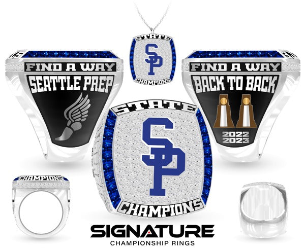 Seattle Preparatory School Cross Country -Men's 2023 Championship Ring