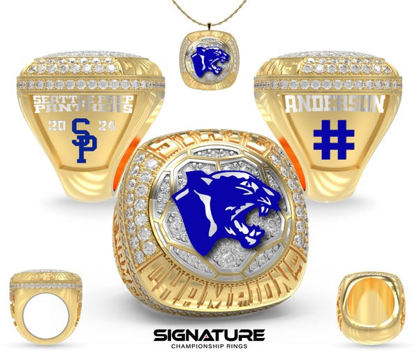 Seattle Preparatory School Soccer -Women's 2024 Championship Ring