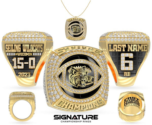 Seiling High School Football 2023 Championship Ring