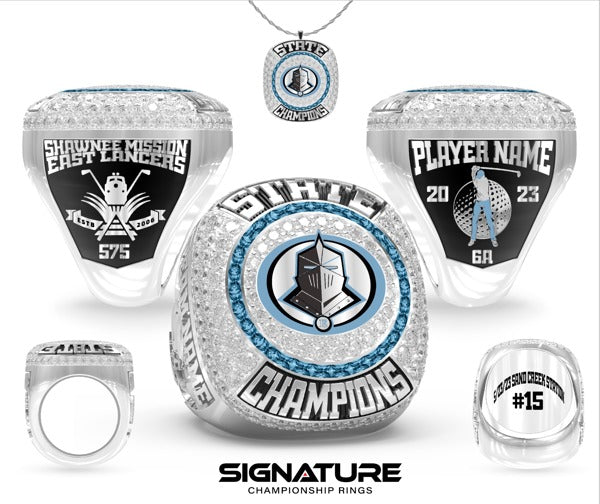 Shawnee Mission East High School Golf -Men's 2023 Championship Ring