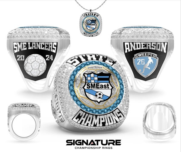 Shawnee Mission East High School Soccer -Men's 2024 Championship Ring