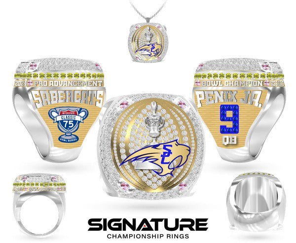 Sheboygan County Sabercats Football 2024 Championship Ring