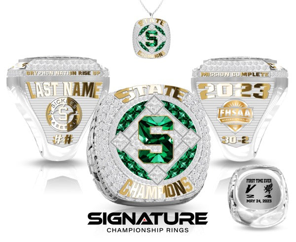 Sickles High School Baseball 2023 Championship Ring