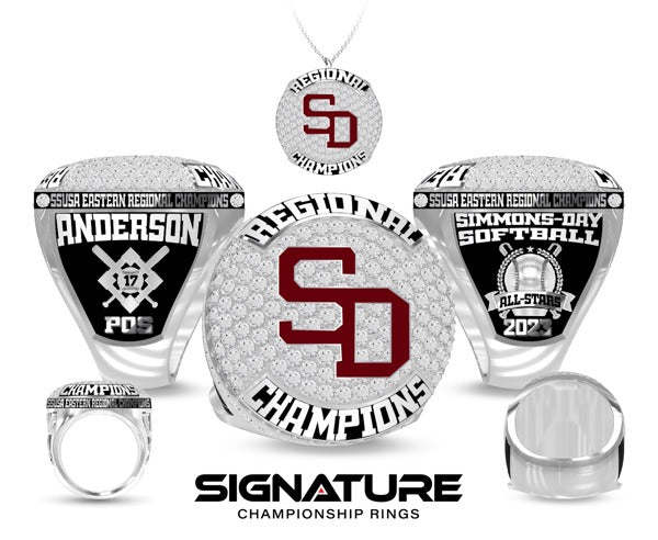 Simmons Day Baseball Softball 2023 Regional Championship Ring