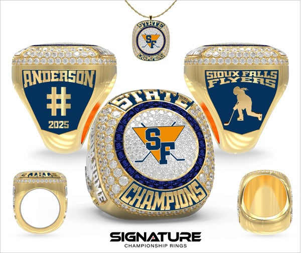 Sioux Falls Youth Hockey Hockey -Women's 2025 Championship Ring