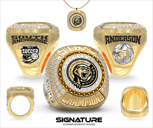 South Anchorage High School Soccer -Men's 2024 Championship Ring