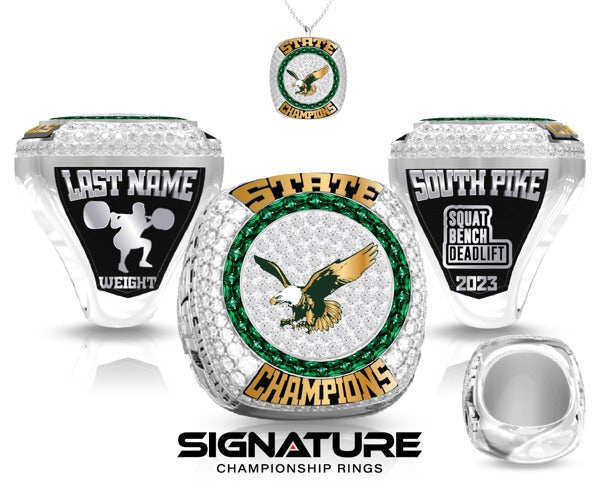 South Pike High School Powerlifting 2023 Girls Championship Ring