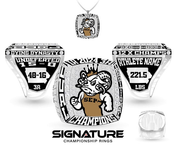 Southeast Polk High School Wrestling 2024 Championship Ring