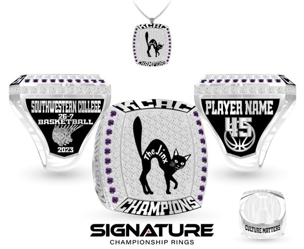 Southwestern College Basketball -Men's 2023 Championship Ring