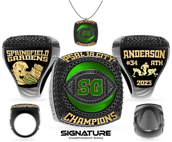 Springfield Gardens High School Football 2023 Championship Ring
