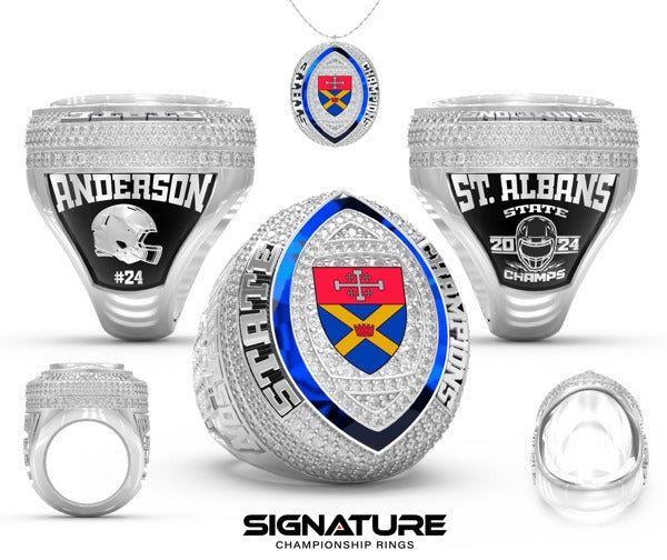 St Albans School Football 2024 Championship Ring