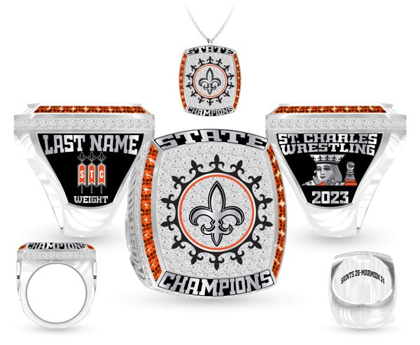St. Charles East OSR Wrestling 2023 Championship Ring