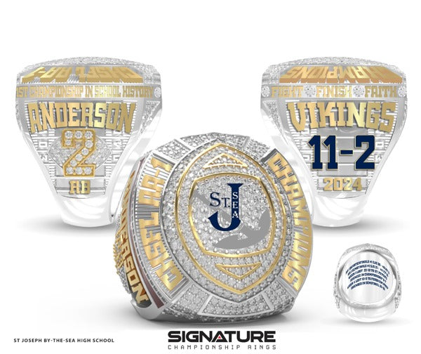 St Joseph by-the-Sea High School Football 2024 Championship Ring