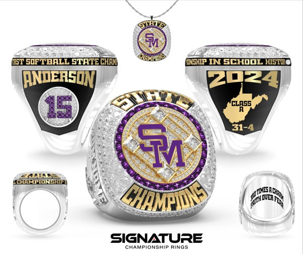 Saint Marys High School Softball - Women's 2024 Championship Ring