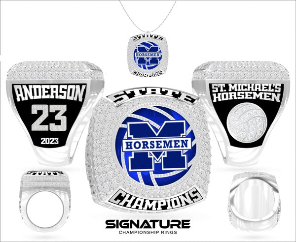 Saint Michael's Senior High School Volleyball -Women's 2023 Championship Ring