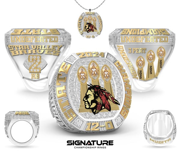 Star Valley High School Football 2024 Championship Ring