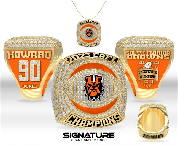 South Florida Browns Football 2023 Championship Ring