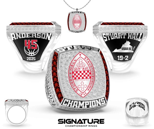 Stuart Hall School Basketball -Men's 2025 Championship Ring
