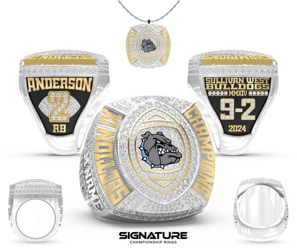 Sullivan West High School Football 2024 Championship Ring