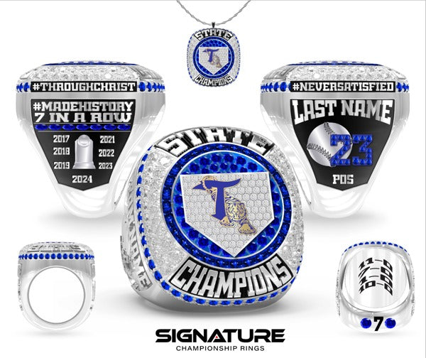 Taylor High School Softball - Women's 2024 Championship Ring