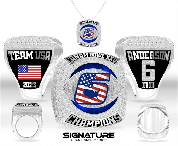 Team USA Football 2023 Championship Ring