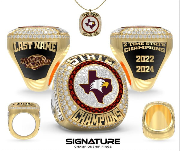 texas katy westpark Track &amp; Field -Coed 2024 Championship Ring
