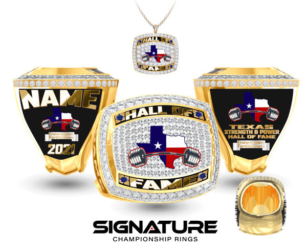 Powerlifting Hall of Fame Championship Ring - Texas