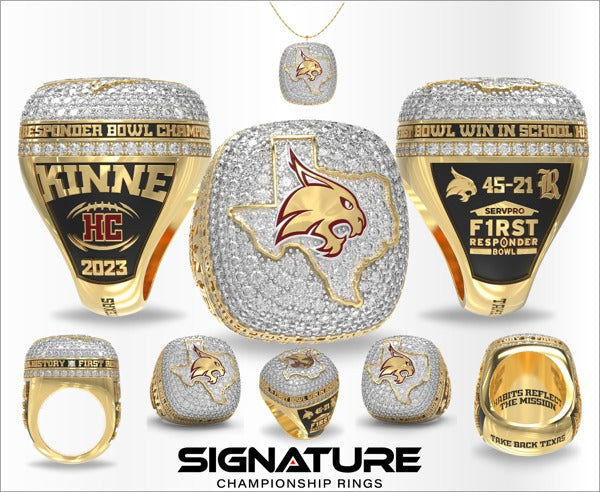 Texas State University Football 2023 Championship Ring