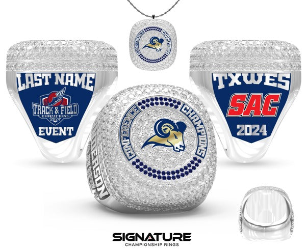 Texas Wesleyan University Track & Field -Coed 2024 Championship Ring