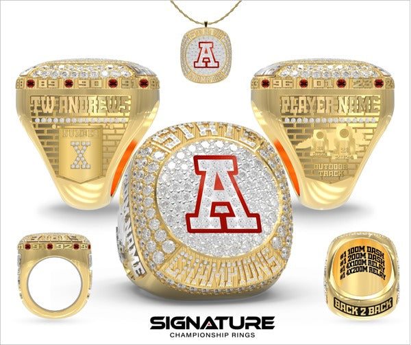 Thomas Wingate Andrews High School Outdoor Track & Field -Men's 2024 Championship Ring