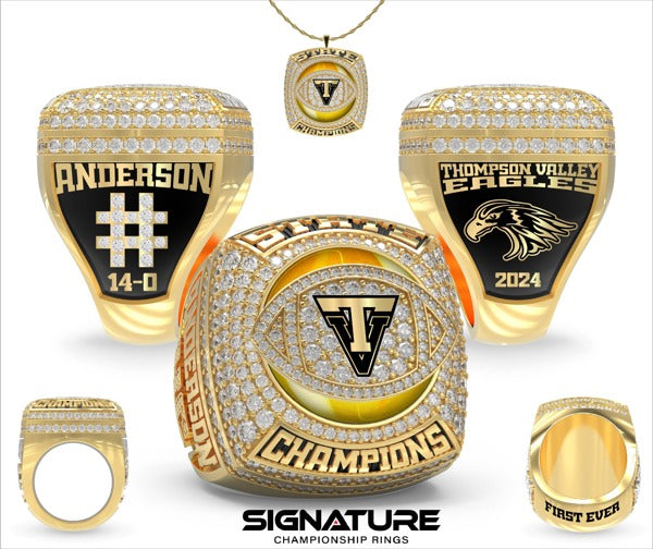 Thompson Valley High School Football 2024 Championship Ring