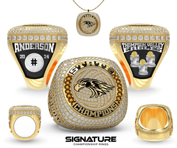 Thompson Valley High School Volleyball -Women's 2024 Championship Ring