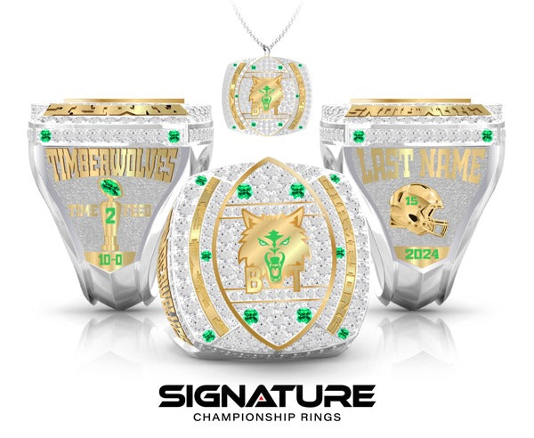 Berkley Timberwolves Football 2024 Championship Ring