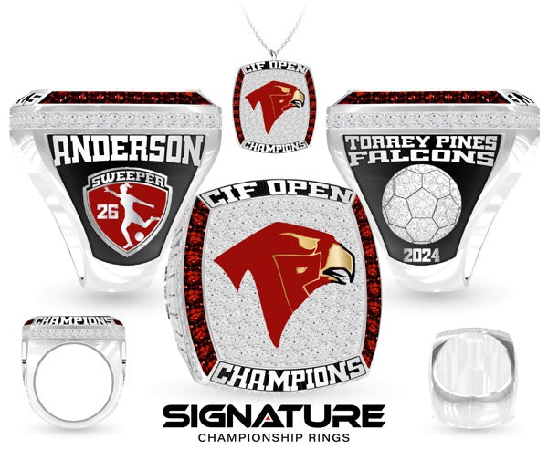 Torrey Pines High School Soccer -Women's 2024 Championship Ring
