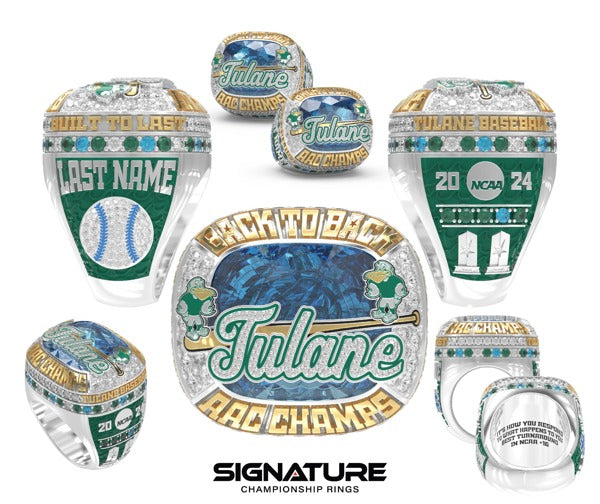 Tulane University Baseball with icon 2024